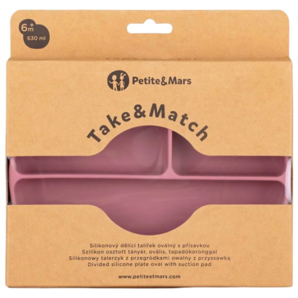 Farfurie Petite&Mars Take&Match Unisex / 6+ luni / Dusty Rose photo 2