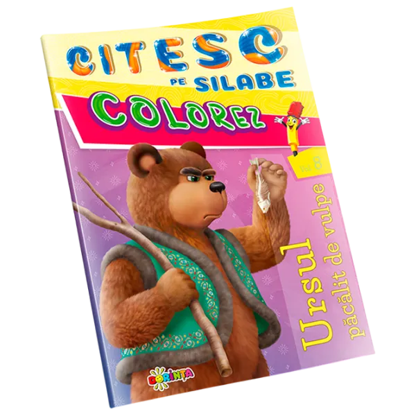 Креативный набор Dorința Citesc pe silabe & Colorez Ursul păcălit de vulpe 9789975156431 4+ / Разноцветный photo 1 Креативный набор Dorința Citesc pe silabe & Colorez Ursul păcălit de vulpe 9789975156431 4+ / Разноцветный photo 1