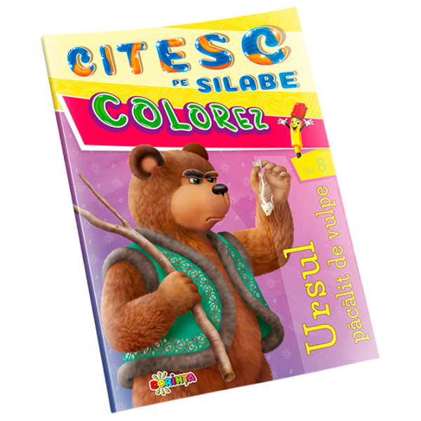 Креативный набор Dorința Citesc pe silabe & Colorez Ursul păcălit de vulpe 9789975156431 4+ / Разноцветный photo 1 Креативный набор Dorința Citesc pe silabe & Colorez Ursul păcălit de vulpe 9789975156431 4+ / Разноцветный photo 1