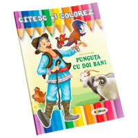 Set de creație Dorința Citesc și colorez Punguța cu doi bani 9789975130899 4+ / Multicolor