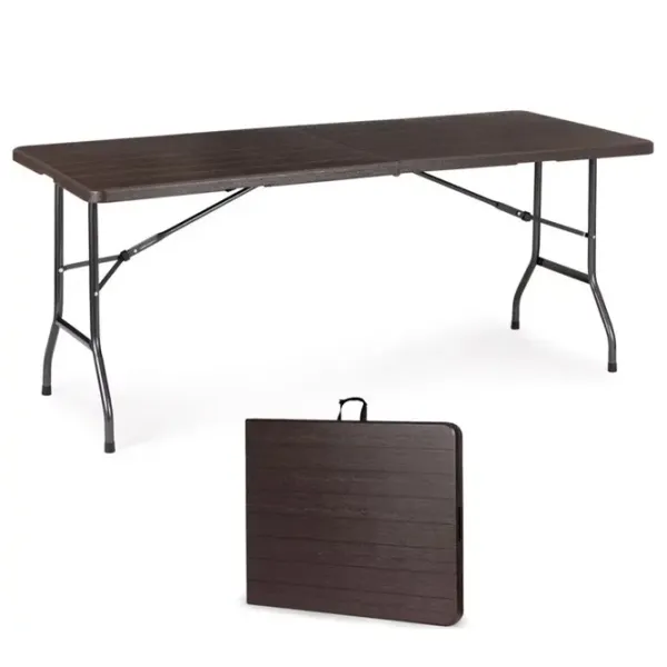 Masă de grădină Modern Home SZK-180B  Dreptunghiular / Black Brown photo 4