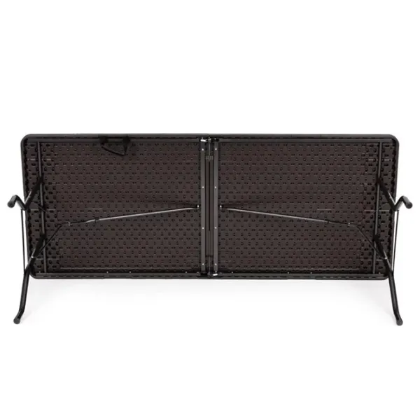 Masă de grădină Modern Home SZK-180B  Dreptunghiular / Black Brown photo 5