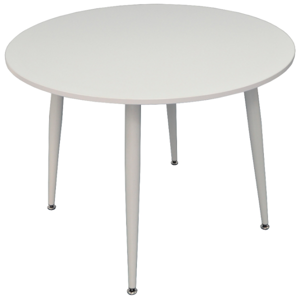 Обеденные стол со стульями Evelin DT 402-5+4 8 (XR-154Wh) Круглая / ДСП / Light Beige photo 4 Обеденные стол со стульями Evelin DT 402-5+4 8 (XR-154Wh) Круглая / ДСП / Light Beige photo 4