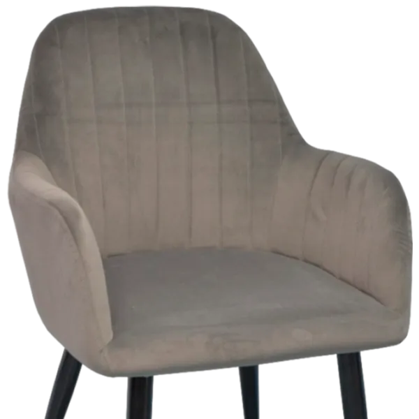 Обеденные стол со стульями Evelin DT 432-1RB+4 (LC-621B-57) Прямоугольная / ДСП / Тёмно-серый photo 4