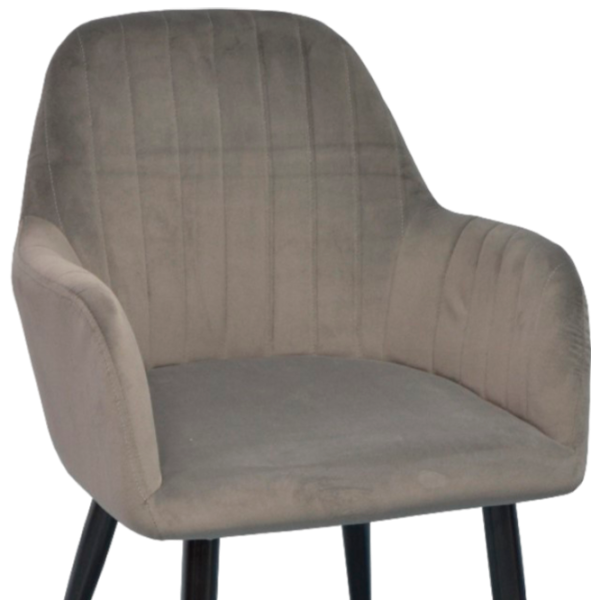 Обеденные стол со стульями Evelin DT 432-1RB+4 (LC-621B-57) Прямоугольная / ДСП / Тёмно-серый photo 4