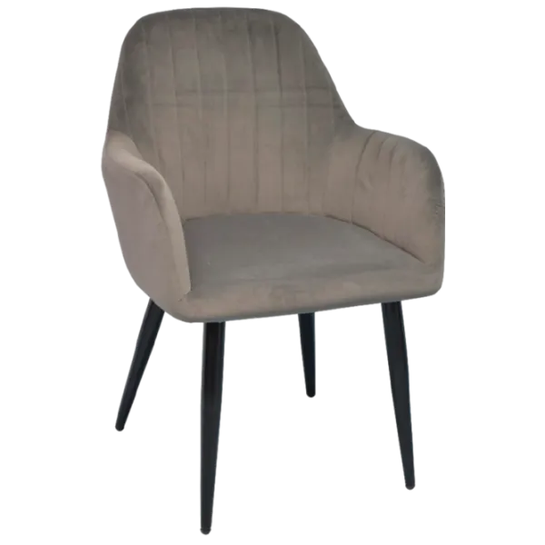 Обеденные стол со стульями Evelin DT 432-1RB+6 (LC-621B-57) Прямоугольная / ДСП / Тёмно-серый photo 4
