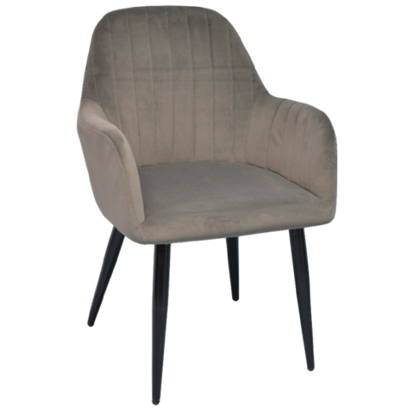 Обеденные стол со стульями Evelin DT 432-1RB+6 (LC-621B-57) Прямоугольная / ДСП / Тёмно-серый photo 4
