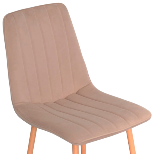 Обеденные стол со стульями Evelin DT 405-1+4 (XR-154WO) Прямоугольная / ДСП / Light Beige photo 3