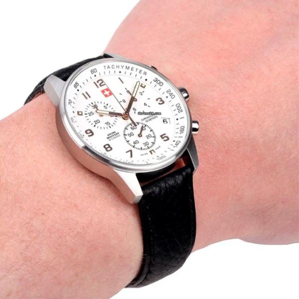 Ceas de mână pentru bărbați Swiss Military SM34012.11 Cuarț / 41 mm photo 3 Ceas de mână pentru bărbați Swiss Military SM34012.11 Cuarț / 41 mm photo 3