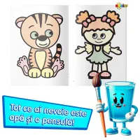 Set de creație Dorința Colorez cu apă Rinocer 9785362401382 4+ / Multicolor photo 2