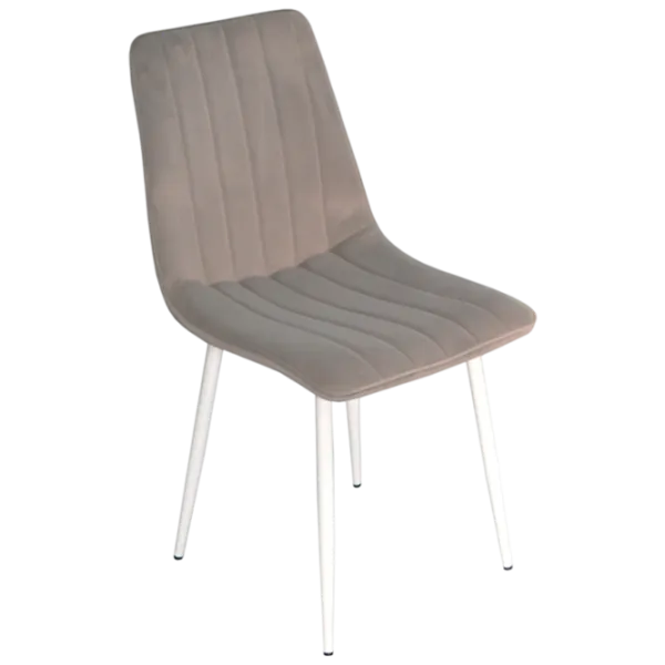 Обеденные стол со стульями Evelin DT 431-1R+4 52 (XR-154Wh) Прямоугольная / ДСП / Светло-серый photo 2