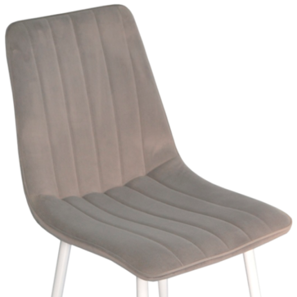 Обеденные стол со стульями Evelin DT 431-1R+4 52 (XR-154Wh) Прямоугольная / ДСП / Светло-серый photo 3