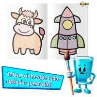 Set de creație Dorința Colorez cu apă Vulpița 9785362401368 4+ / Multicolor photo 2