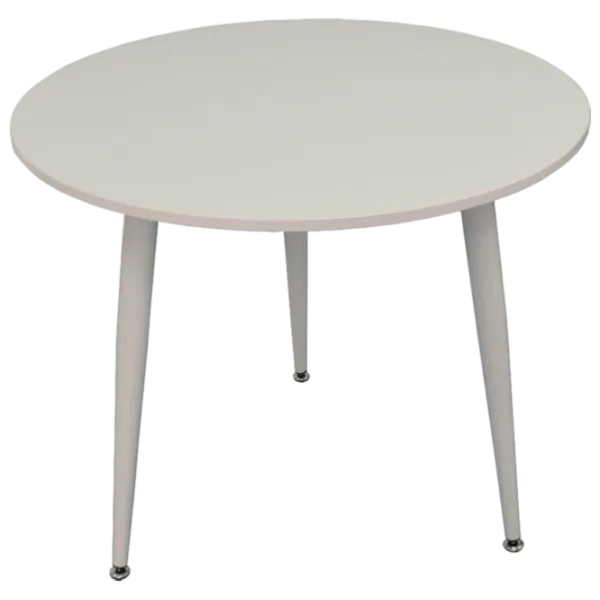 Обеденные стол со стульями Evelin DT 404-5+3 8 (XR-154Wh) Круглая / ДСП / Light Beige photo 4 Обеденные стол со стульями Evelin DT 404-5+3 8 (XR-154Wh) Круглая / ДСП / Light Beige photo 4