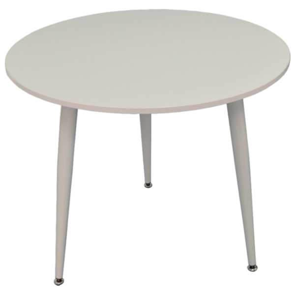 Обеденные стол со стульями Evelin DT 404-5+3 8 (XR-154Wh) Круглая / ДСП / Light Beige photo 4 Обеденные стол со стульями Evelin DT 404-5+3 8 (XR-154Wh) Круглая / ДСП / Light Beige photo 4