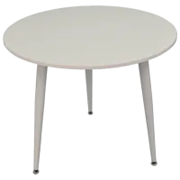 Обеденные стол со стульями Evelin DT 404-5+3 8 (XR-154Wh) Круглая / ДСП / Light Beige photo 4