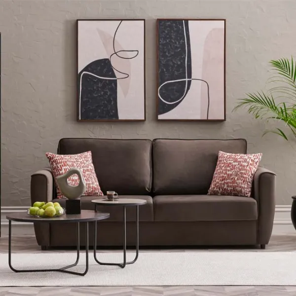 Canapea Dogtas Remy (3120018671) Velvet / Brown photo 10 Canapea Dogtas Remy (3120018671) Velvet / Brown photo 10