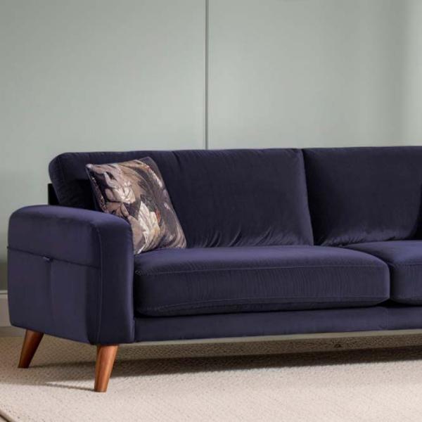 Canapea Dogtas Hilda (3120014975) Velvet / Blue photo 5 Canapea Dogtas Hilda (3120014975) Velvet / Blue photo 5