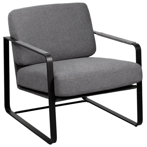 Fotoliu DecoPrim Ady Black Gray photo 1 Fotoliu DecoPrim Ady Black Gray photo 1