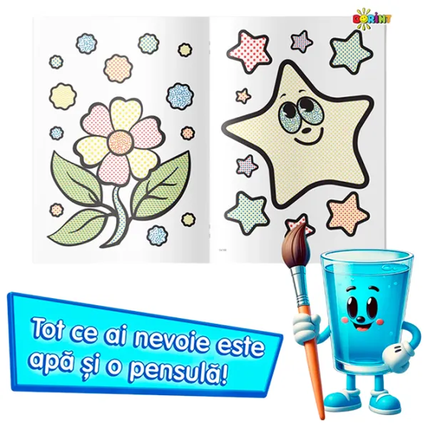 Set de creație Dorința Colorez cu apă Arici 9785362401412 4+ / Multicolor photo 2 Set de creație Dorința Colorez cu apă Arici 9785362401412 4+ / Multicolor photo 2