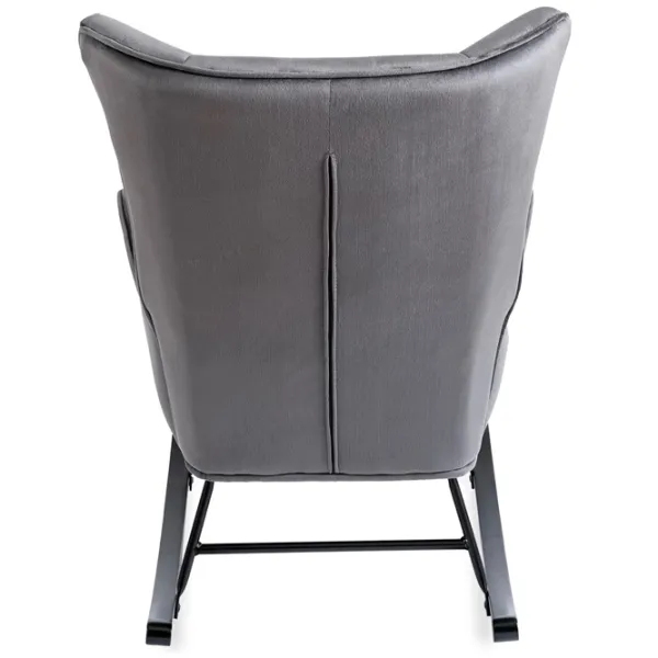 Fotoliu balansoar Mebel Elite Jackson Black Gray photo 6 Fotoliu balansoar Mebel Elite Jackson Black Gray photo 6