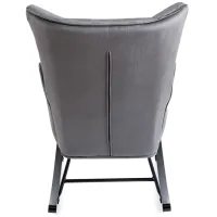 Fotoliu balansoar Mebel Elite Jackson Black Gray photo 6