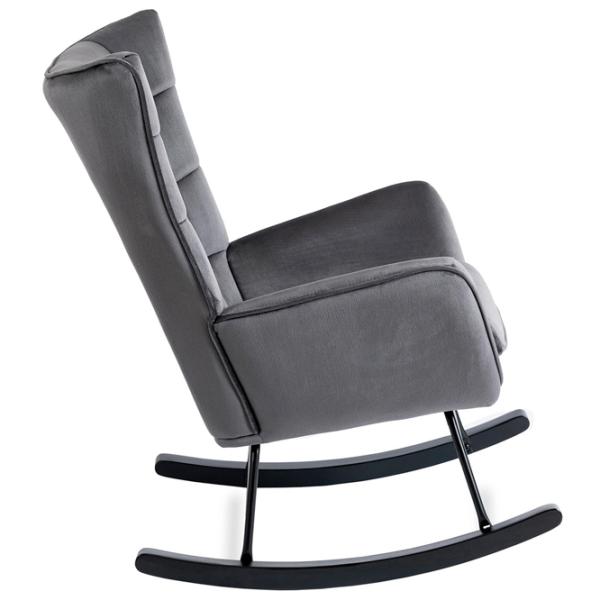 Fotoliu balansoar Mebel Elite Jackson Black Gray photo 7 Fotoliu balansoar Mebel Elite Jackson Black Gray photo 7
