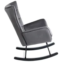 Fotoliu balansoar Mebel Elite Jackson Black Gray photo 7