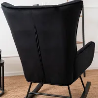 Fotoliu balansoar Mebel Elite Jackson Black Black photo 4
