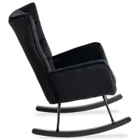 Fotoliu balansoar Mebel Elite Jackson Black Black photo 6