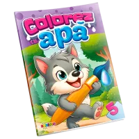 Set de creație Dorința Colorez cu apă Lup 9785362401245 4+ / Multicolor