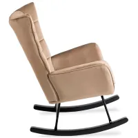 Fotoliu balansoar Mebel Elite Jackson Black Beige photo 3
