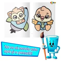 Set de creație Dorința Colorez cu apă Leu 9785362401269 4+ / Multicolor photo 2
