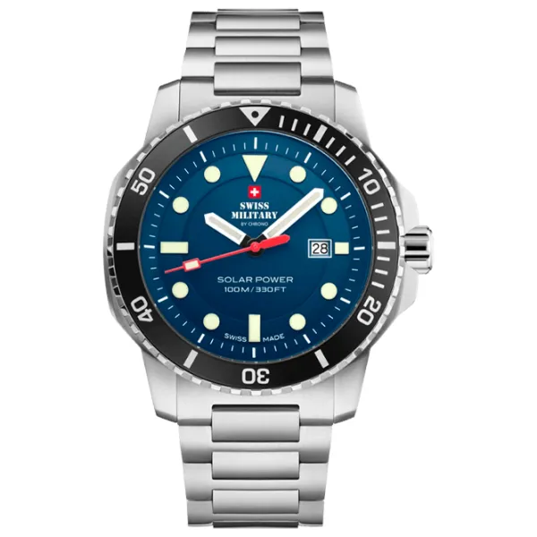 Ceas de mână pentru bărbați Swiss Military SMS34102.02 Cuarț / 43 mm photo 1 Ceas de mână pentru bărbați Swiss Military SMS34102.02 Cuarț / 43 mm photo 1