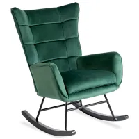 Fotoliu balansoar Mebel Elite Jackson Black Green photo 2