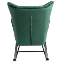 Fotoliu balansoar Mebel Elite Jackson Black Green photo 4