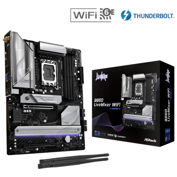 Материнская плата ASRock B860 LiveMixer WiFi ATX / Intel B860  photo 3