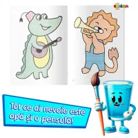 Set de creație Dorința Colorez cu apă Pinguin 9785362401290 4+ / Multicolor photo 2