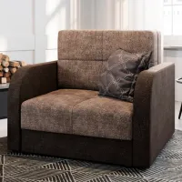 Кресло Mebel Elite Amerykanka Twice 80 Kornet 12 Dark Brown Коричневый photo 2