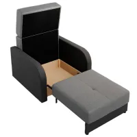 Кресло Mebel Elite Amerykanka Twice 80 Kornet 12 Dark Brown Коричневый photo 3