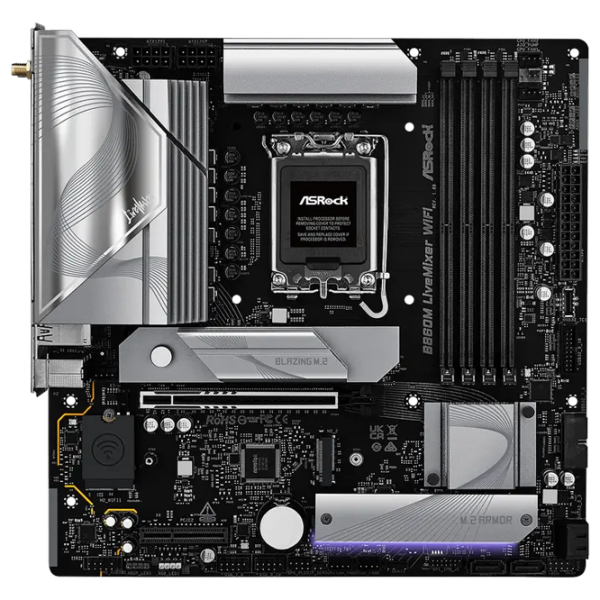 Материнская плата ASRock B860M LiveMixer WiFi mATX / Intel B860M  photo 1
