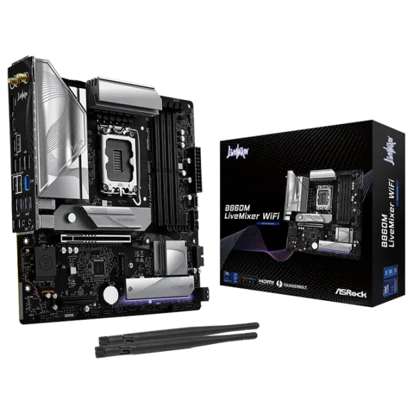 Материнская плата ASRock B860M LiveMixer WiFi mATX / Intel B860M  photo 5