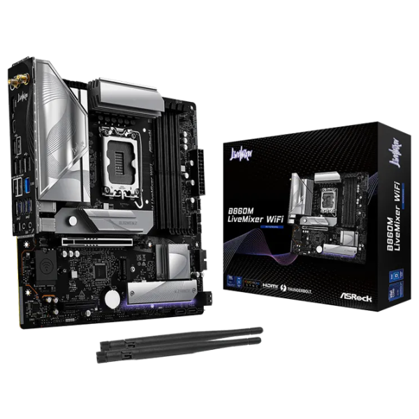 Материнская плата ASRock B860M LiveMixer WiFi mATX / Intel B860M  photo 5