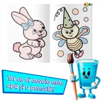Set de creație Dorința Colorez cu apă Panda Roșie 9785362401337 4+ / Multicolor photo 2