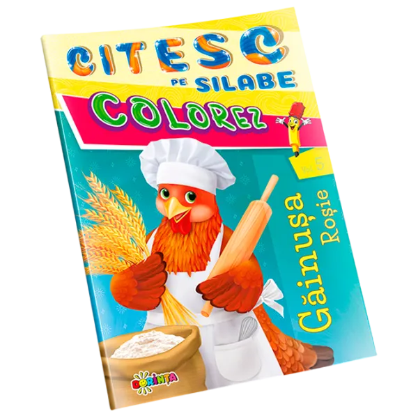 Set de creație Dorința Citesc pe silabe & Colorez Găinușa roșie 9789975156400 4+ / Multicolor photo 1 Set de creație Dorința Citesc pe silabe & Colorez Găinușa roșie 9789975156400 4+ / Multicolor photo 1