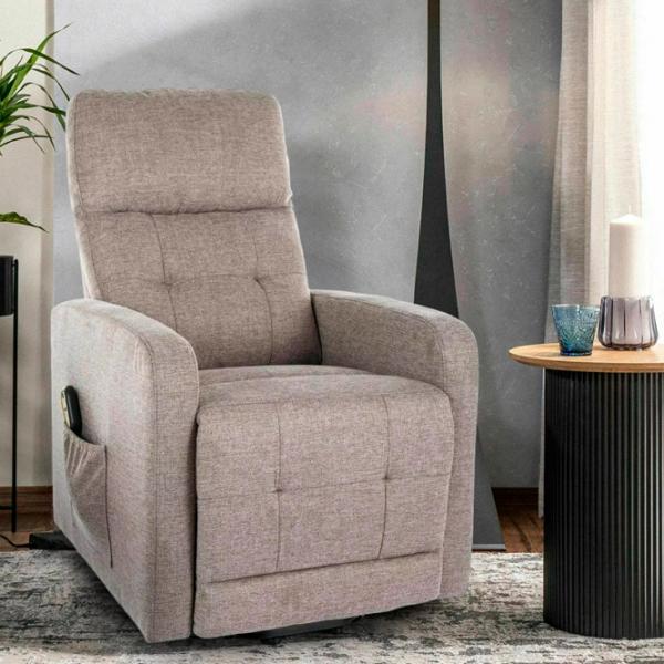 Кресло качалка Signal Otus II Brego 34 Черный Бежевый photo 4