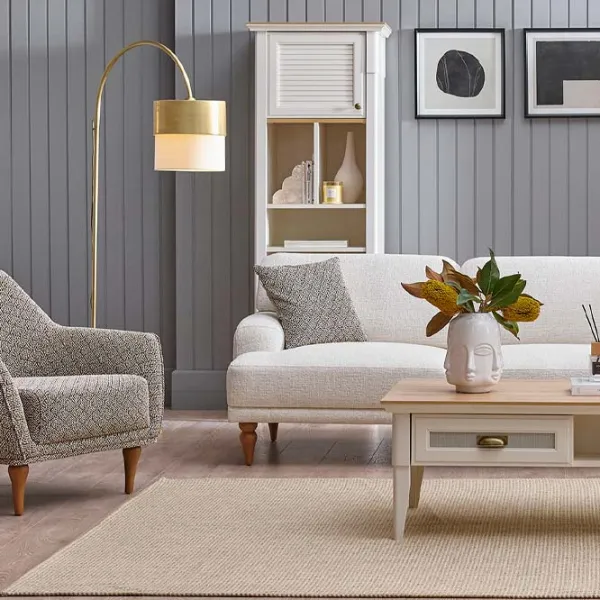 Canapea Dogtas Toscana (3120012962) Chenille / White photo 2 Canapea Dogtas Toscana (3120012962) Chenille / White photo 2