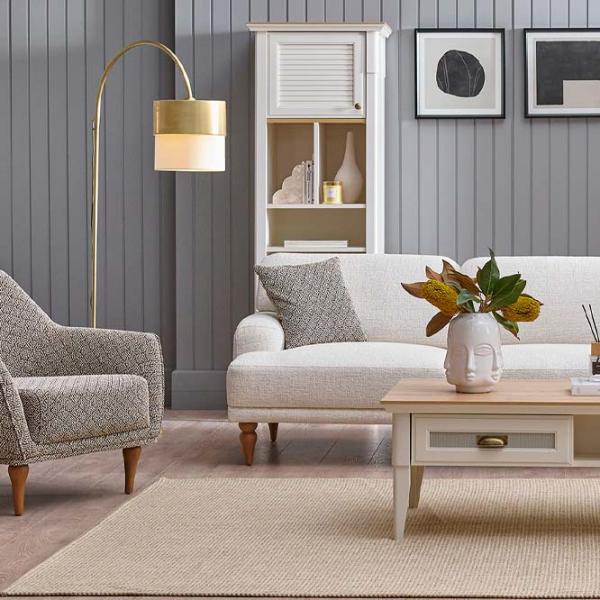 Canapea Dogtas Toscana (3120012962) Chenille / White photo 2 Canapea Dogtas Toscana (3120012962) Chenille / White photo 2