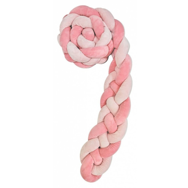Bară de protecție impletită pentru pătuț Kikka Boo 41109050142  Pink / Pluș  photo 1 Bară de protecție impletită pentru pătuț Kikka Boo 41109050142  Pink / Pluș  photo 1