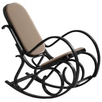 Кресло качалка Halmar Max Bis Plus Черный Венге